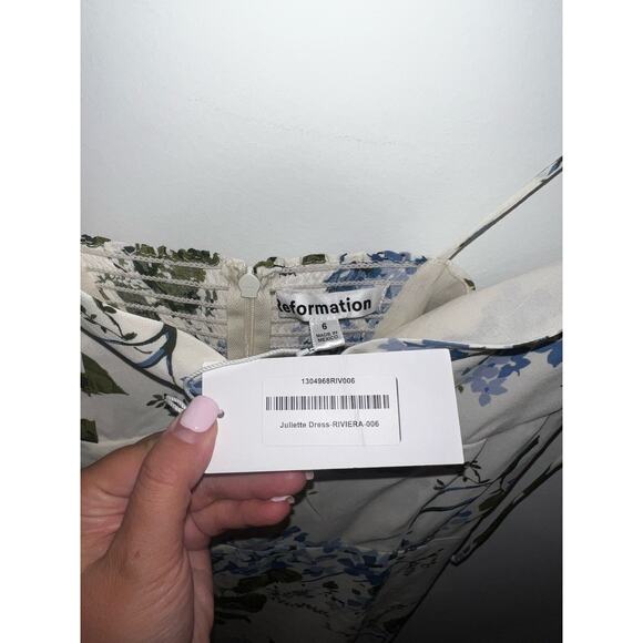 Reformation Juliette Dress Riviera size 6 NWT - Picture 6 of 13
